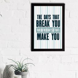 eCraftIndia White & Black Quote Satin Matt Textured UV Art Painting-image-65