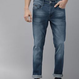 U S Polo Assn Denim Co Men Blue Brandon Slim Tapered Fit Heavy Fade Stretchable Jeans-picture-19