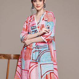 Readiprint Fashions Women Printed Pure Cotton Kurta with Trousers-picture-19