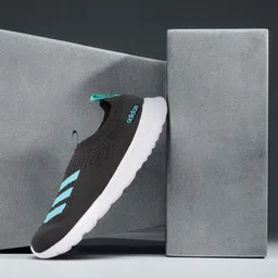 ADIDAS Women Grey & Green Woven Design Cloudfoam Sole Azurewalk Walking Shoes-image-47