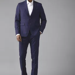 Arrow Men Checked Tailored Fit Single Breasted 2 Piece Formal Suit-picture-11