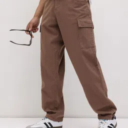 The Roadster Life Co. Men Mid-Rise Pure Cotton Relaxed Fit Cargos with Toggle Hem-image-74
