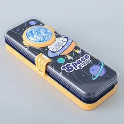 YK Kids Astronaut Beads Game Self Design 1 Compartment Storage Pen Cases Stationery-image-73