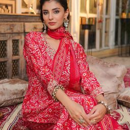 KALINI Women Ethnic Motifs Printed Kurta with Trousers & Dupatta-image-91