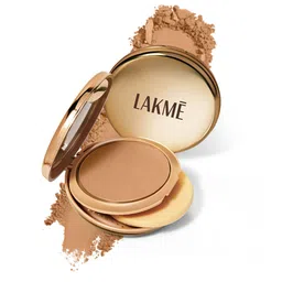 Lakme 9to5 Unreal Dual Cover Pressed Powder,  2 In 1 Compact + Foundation, 30 Cinnamon,9g-0