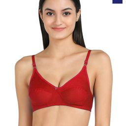 samvar Women Cotton Red,Blue,Purple Non Padded Non-Wired Lingerie Bra Sport wear Gym Crop Tank Top-picture-3