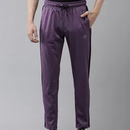 Van Heusen Men Slim Fit Sports Track Pants with Side Panelled Detail-image-8