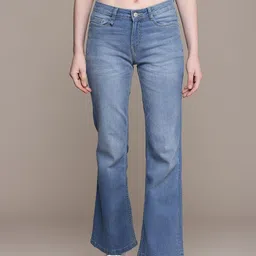 The Roadster Life Co. Women Flared Heavy Fade Stretchable Jeans-image-44