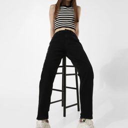 ONLY Women Straight Fit High-Rise Clean Look Stretchable Jeans-image-82
