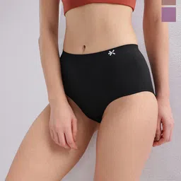 HRX by Hrithik Roshan Pack of 3 Solid Rapid Dry Antibacterial Seamless Hipster Briefs-picture-1