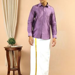 TATTVA Men Classic Spread Collar Solid Polyester Slim Fit Casual Shirt-image-48