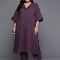 Varanga Women Regular Silk Crepe Kurta with Trousers-image-59