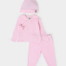 MiArcus Infant Kids V-Neck Long Sleeves Tie Up T-shirt & Pyjama With Cap-image-37