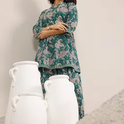 Libas Ethnic Motifs Printed Mandarin Collar Tunic With Salwar-image-88