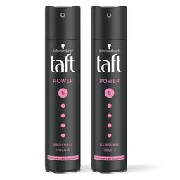 Schwarzkopf Set of 2 Taft Power Hairspray with Cashmere Mega Strong Hold 5-8
