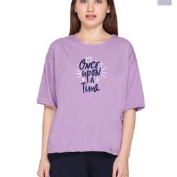 URBE-URBAN EVOLUTION Women Pack Of 2 Typography Printed Relaxed Fit Cotton T-shirts-image-75