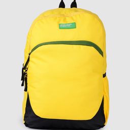 United Colors of Benetton Unisex Colourblocked Laptop Backpack With Brand Logo Applique-17