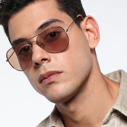RESIST EYEWEAR Unisex Pink Lens & Silver-Toned Aviator Sunglasses with UV Protected Lens-19