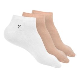 FOOTPRINTS Pack Of 3 Odor Free Brand Logo Printed Cotton & Bamboo Ankle-Length Socks-20