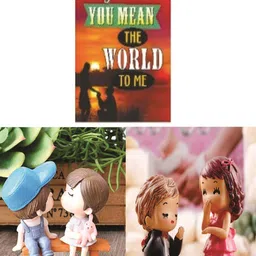 CHOCOZONE Mulricolored I Love You Proposing Guy Couple Miniatures-image-5
