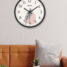 OLIVE TREE Black & Off White Printed Analogue Contemporary Wall Clock-image-39