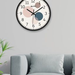 OLIVE TREE Black & Off White Printed Analogue Contemporary Wall Clock-image-38