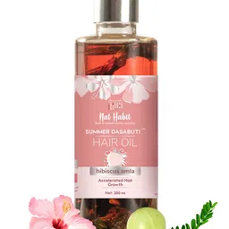 Nat Habit Hibiscus Amla Summer Dasabuti Hair Oil For Accelerated Hair Growth - 200ml-10