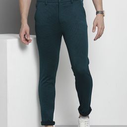 The Indian Garage Co Men Regular Fit Chinos Trousers-image-4