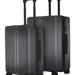 CARRIALL Unisex Meta Set Of 2 Textured Hard-Sided Trolley Bag-34