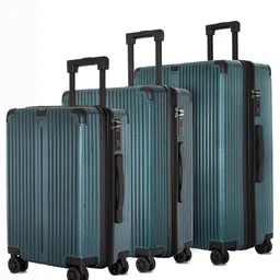 CARRIALL Unisex Meta Set Of 3 Textured Hard-Sided Trolley Bag-14