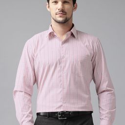 English Navy Men Slim Fit Windowpane Checked Formal Shirt-image-113