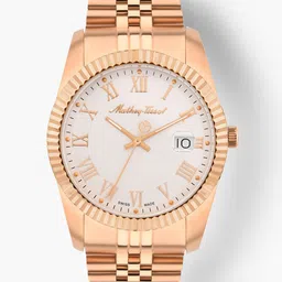 Mathey-Tissot Women Swiss Made Silver Dial Roman Quartz Watch -D810PRA-image-7