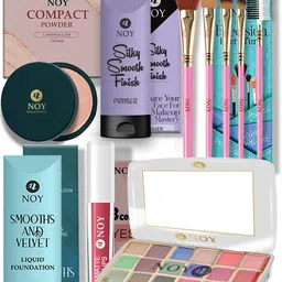 NOY Set Of 10 Compact, Lipstick, Primer, Lipstick & Eyeshadow Makeup Combo-42