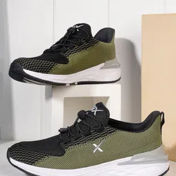 HRX by Hrithik Roshan Men Olive Green & Black Flyknit Mesh Marking Training or Gym Shoes-picture-56