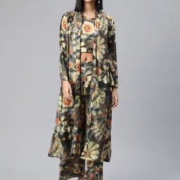 Readiprint Fashions Floral Printed Pure Silk Co-Ords with Shrug-picture-46