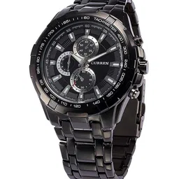 Curren Men Embellished Dial & Stainless Steel Cuff Straps Analogue Watch CRN-07-picture-34