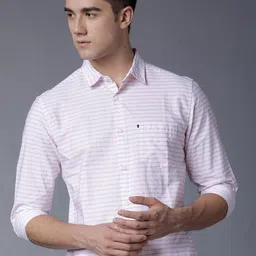 HIGHLANDER Men Slim Fit Horizontal Stripes Opaque Striped Casual Shirt-picture-48