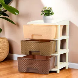 Myntra Elegant Homes Brown 3-Tier Multi-Utility Drawers Organiser-19
