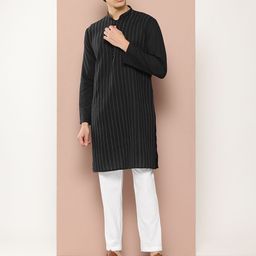 See Designs Men Thread Work Pure Cotton Kurta with Pyjamas-picture-49