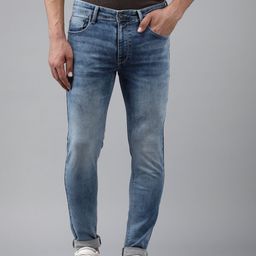 BEAT LONDON by PEPE JEANS Men Blue Skin Tight Skinny Fit Heavy Fade Stretchable Jeans-image-26