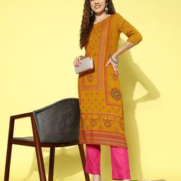 all about you Women Ethnic Motifs Printed Kurta-image-4