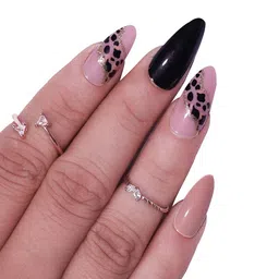 BEROMT Set Of 12 Salon Finish Press On Nail Tip With Application Kit - Shade- BFN303FN image 2