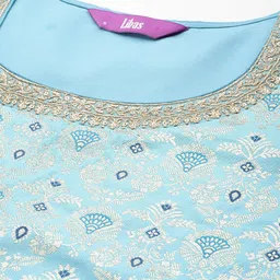 Libas Ethnic Motifs Regular Kurta with Trousers & Dupatta image 2