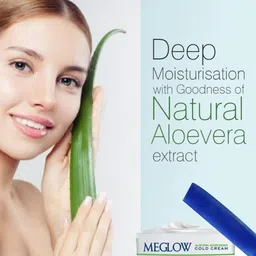MEGLOW Set Of 5 Aloe Vera With Cucumber Extracts Moisturizing Cold Cream - 50 g Each image 3
