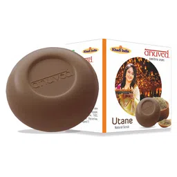 Anuved Set of 3 Herbal Soaps 125g each - Utane + Haldi Chandan + Pahahdi Gulab image 4