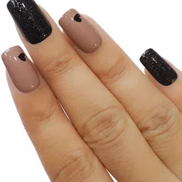 BEROMT Set Of 12 Salon Finish Press On Nail Tip With Application Kit - Shade- 783 image 3
