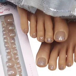 BEROMT Set Of 12 Salon Finish Press On Nail Tip With Application Kit - Shade- 288 image 3