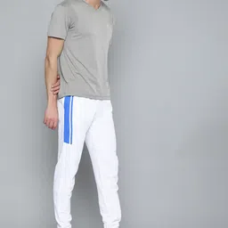 HRX By Hrithik Roshan Lifestyle Men Strong Blue Bio-Wash Brand Carrier Track Pants-picture-8
