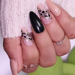 BEROMT Set Of 12 Salon Finish Press On Nail Tip With Application Kit - Shade- BFN303FN image 4