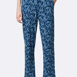 Van Heusen Women Blue Bud Allover Print Functional Pocket Ultra Soft Lounge Pants-picture-16
